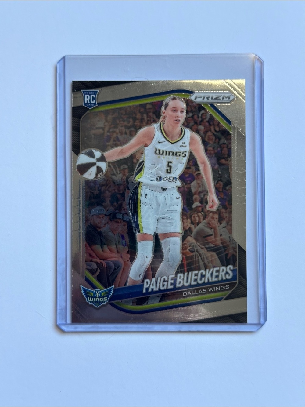 Panini Prizm Paige Bueckers Dallas Wings Card - White, Gold, Blue